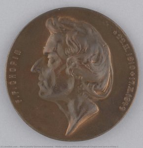 Medal With A Profile Of Fryderyk Chopin And Lyre\n\nview 1 — Maria Józefa Gerson-dąbrowska