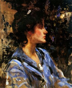 Young Woman In Blue — Sir James Jebusa Shannon