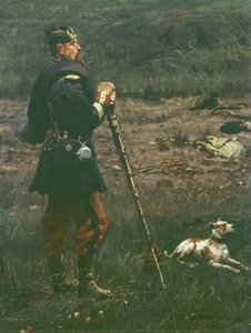 Drum Major Of The Imperial Guard And His Dog — Édouard Detaille