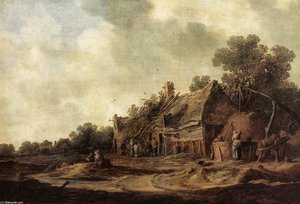 Peasant Huts With A Sweep Well — Jan Josephszoon Van Goyen
