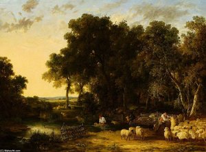 Sheep Washing, Morning — James Stark
