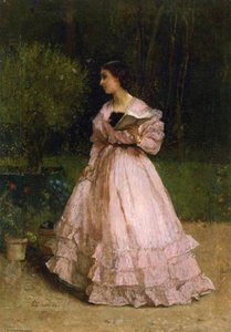 In The Garden — Alfred Émile Léopold Stevens