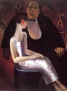 Double Portrait Of P. G. Van Hecke And Norine — Frits Van Den Berghe
