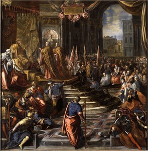 Ambassadors Of Doge Ziani — Domenico Robusti