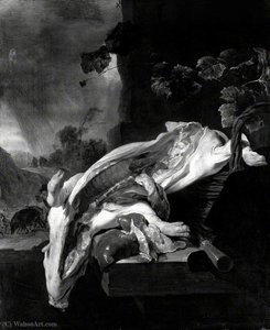A Pig's Carcase — Jan Baptist Weenix