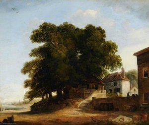 Northfleet, Near Greenwich, London — Sir Augustus Wall Callcott