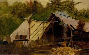 Camp In The Maine Woods, No. 3 — John George Brown