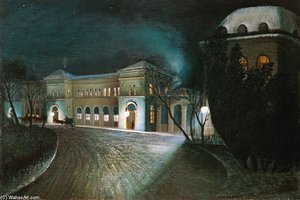 Around Midnight At The Budapest East Station — Tivadar Csontváry Kosztka