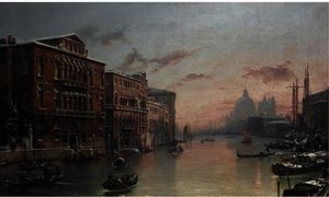 The Grand Canal, Venice, In The Snow — David Roberts