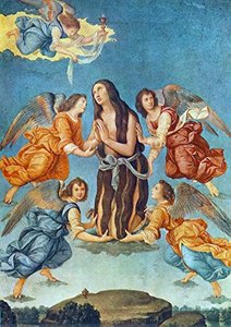An Angel Brings The Holy Communion To Mary Magdalen — Lorenzo Di Credi