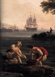 A Seashore (detail) — Клод-жозеф Верне