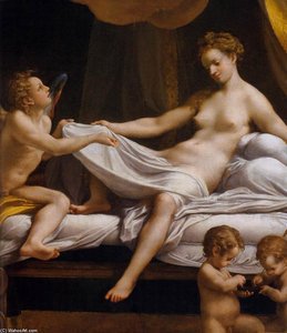 Danaë (detail) — Antonio Allegri Da Correggio