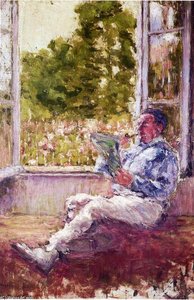 Homme Assis Près D'une Fenêtre — Marcel Duchamp