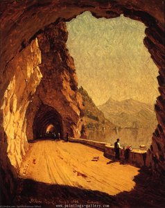 Stelvio Road By Lago Di Como — Sanford Robinson Gifford