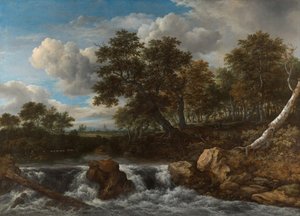 Landscape With Waterfall — Jacob Van Ruisdael