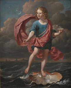 Boy Blowing Soap Bubbles. Allegory On The Transitoriness And The Brevity Of Life — Karel Dujardin