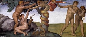Der Fall Und Die Vertreibung Aus Dem Garten Eden — Michelangelo Buonarroti