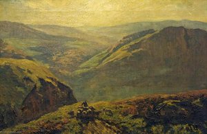 Bettws Y Coed, Valley And Hills — Henry Joseph Wood