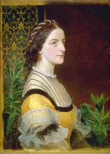 Portrait Of A Lady, Probably Anne Simms Reeve Of Brancaster Hall, Norfolk — Anthony Frederick Augustus Sandys