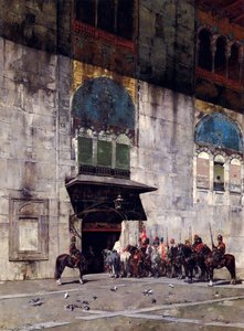 The Pasha's Escort — Alberto Pasini