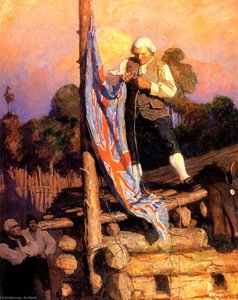 Captain Smollet Defies The Mutineers — N.c. Wyeth