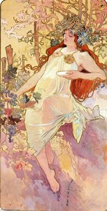 The Four Seasons Fall — Alfons Maria Mucha