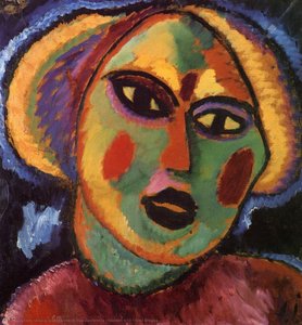 Fanciulla Con Camicetta Viola — Alexej Von Jawlensky