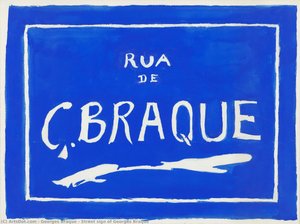 Street Sign Of Georges Braque — Georges Braque