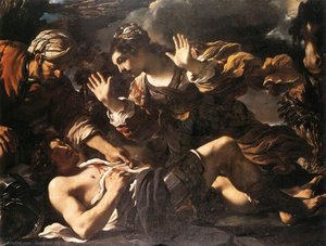 Ermina Finds The Wounded Tancred — Guercino