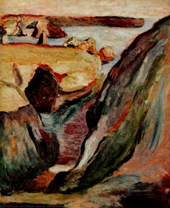 Belle-île, Roches Öl Auf Leinwand — Henri Matisse