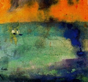 Light-flooded Sea (green) — Emile Nolde
