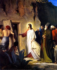 Jesus Raises Lazarus From The Dead — Carl Heinrich Bloch
