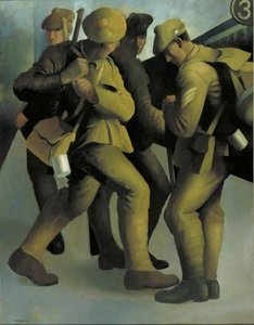 On The Departure Platform, Victoria Station — Bernard Meninsky