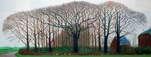 Bigger Trees Near Warter Or Peinture Sur Le Motif Pour Le Nouvel Age Post-photographique — David Hockney