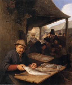 The Fishmarket — Adriaen Van Ostade