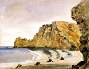 Les Falaises D'étretat — Eugène Delacroix