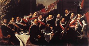 Le Banquet Des Officiers De La Garde Civique De Saint-georges — Frans Hals I