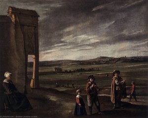 Landscape With Peasants — (brother) Antoine Le Nain