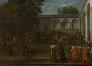Cornelis Calkoen On His Way To His Audience With Sultan Ahmed Iii — Jean Baptiste Vanmour