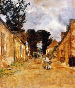 Street In A Rural Village — Jean-françois Raffaelli