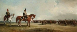 Lieutenant Colonel Sir Robert Tolver Gerard, Bt, And His Regiment, The Lancashire Hussars, On Parade — Sr John E Ferneley