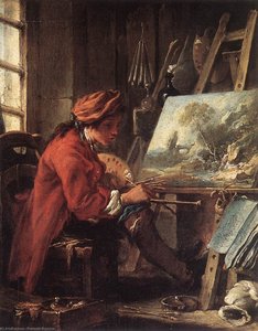 Painter In His Studio — फ्रांस्वा बूशे