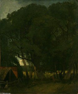 Boat House And Trees — John Sell Cotman