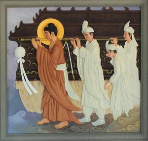 Carrying The Coffin Of His Father — Fo Guang Shan Buddha Museum