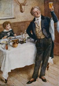 David Copperfield And The Friendly Waiter — Harold Copping