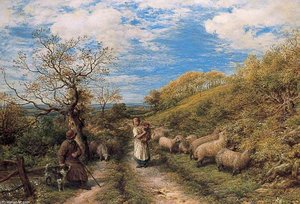 A Surrey Lane — John Linnell