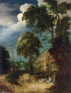 Wooded Landscape — Abraham Govaerts