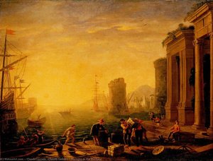 Morning In The Harbour — Claude Lorrain (claude Gellée)
