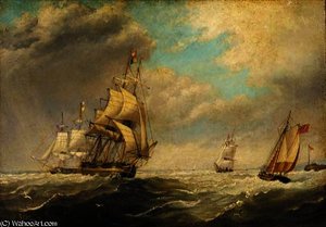 Merchantmen Off The Coast — John Wilson Carmichael