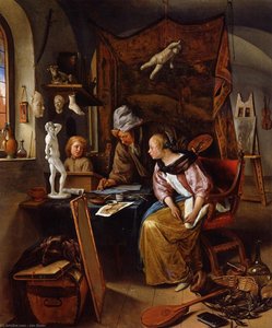 The Drawing Lesson — Jan Havickszoon Steen